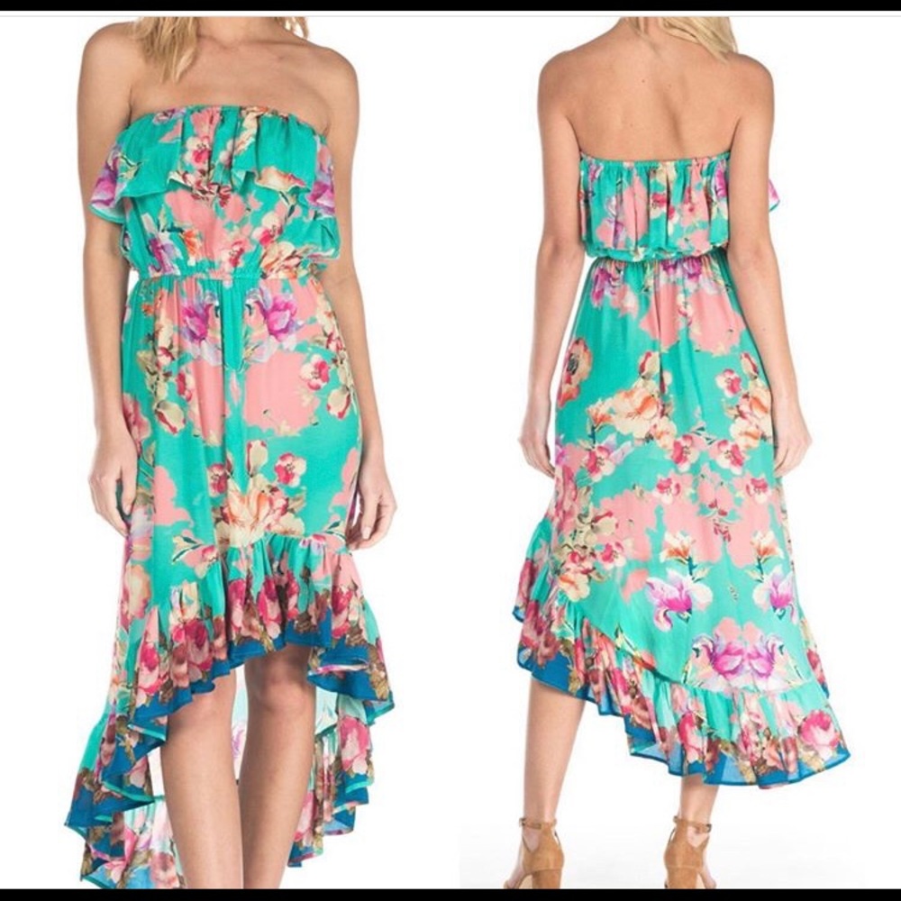 NWT Tolani Victoria Floral silk dress Nicky Hilton